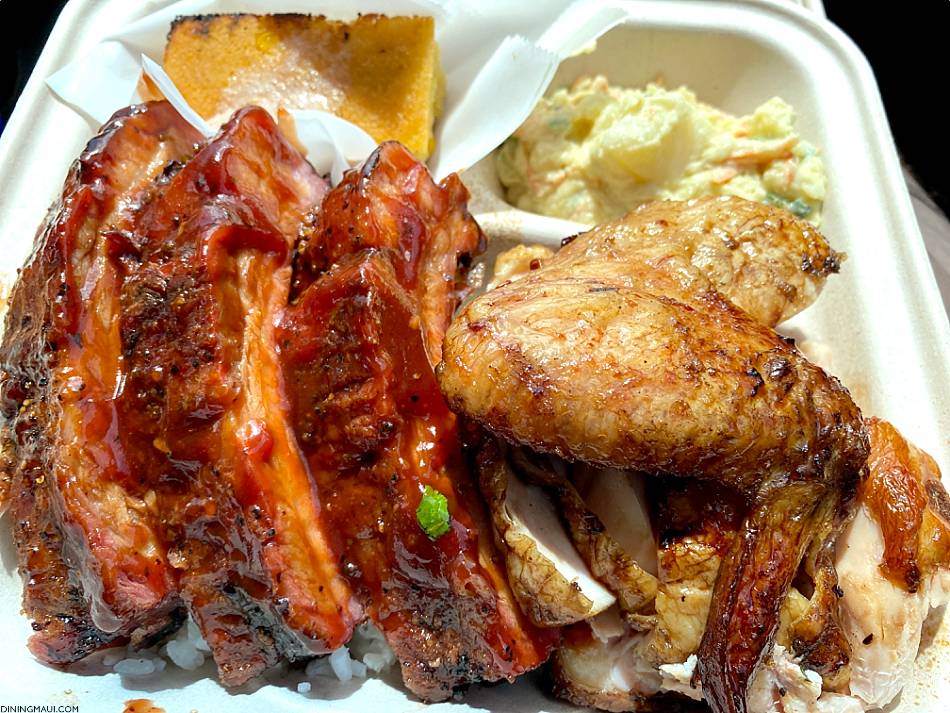 Maui Chicken & Ribs Plate