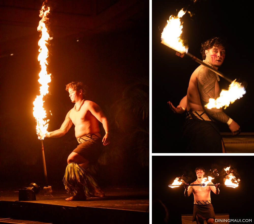 Ritz Luau fire dancing